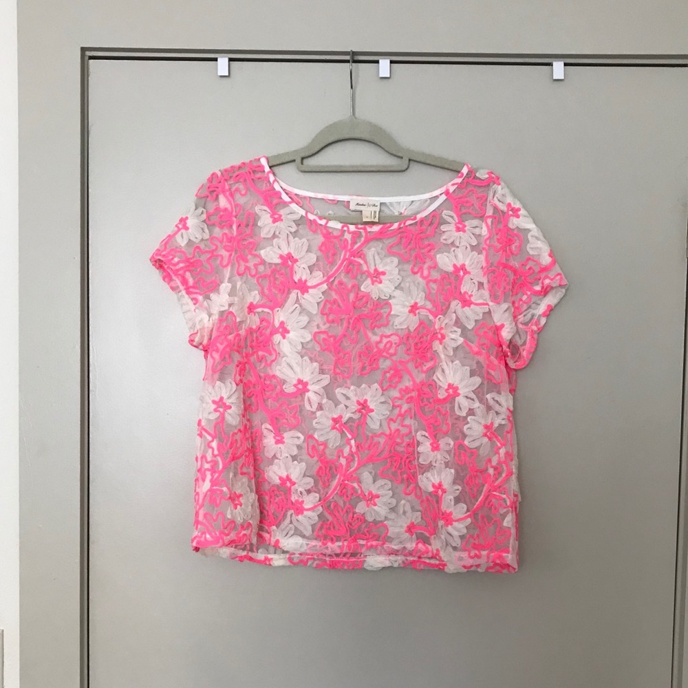 Anthropologie - Meadow Rue Cherry Blossom Top